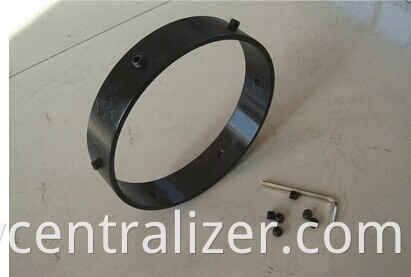 API 10D Casing Centralizer With Spiral Nail Stop collars, Hinged with Set Screws 7 5/8